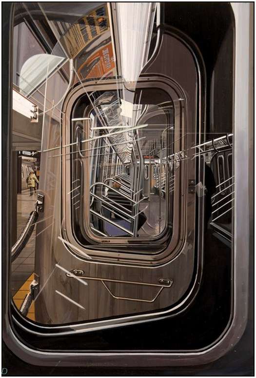 Hyper-Realistic-Paintings-by-Richard-Estes-12 Hyper-Realistic-Paintings-by-Richard-Estes-12