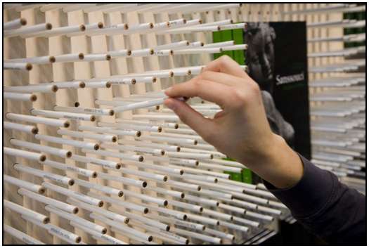 Book Shelves Made From 15.000 of Pencils Book-Shelves-Made-From-15.000-of-Pencils-4