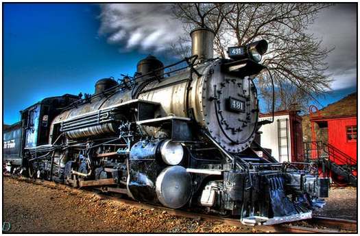 Colorful HDR Images of Old Trains